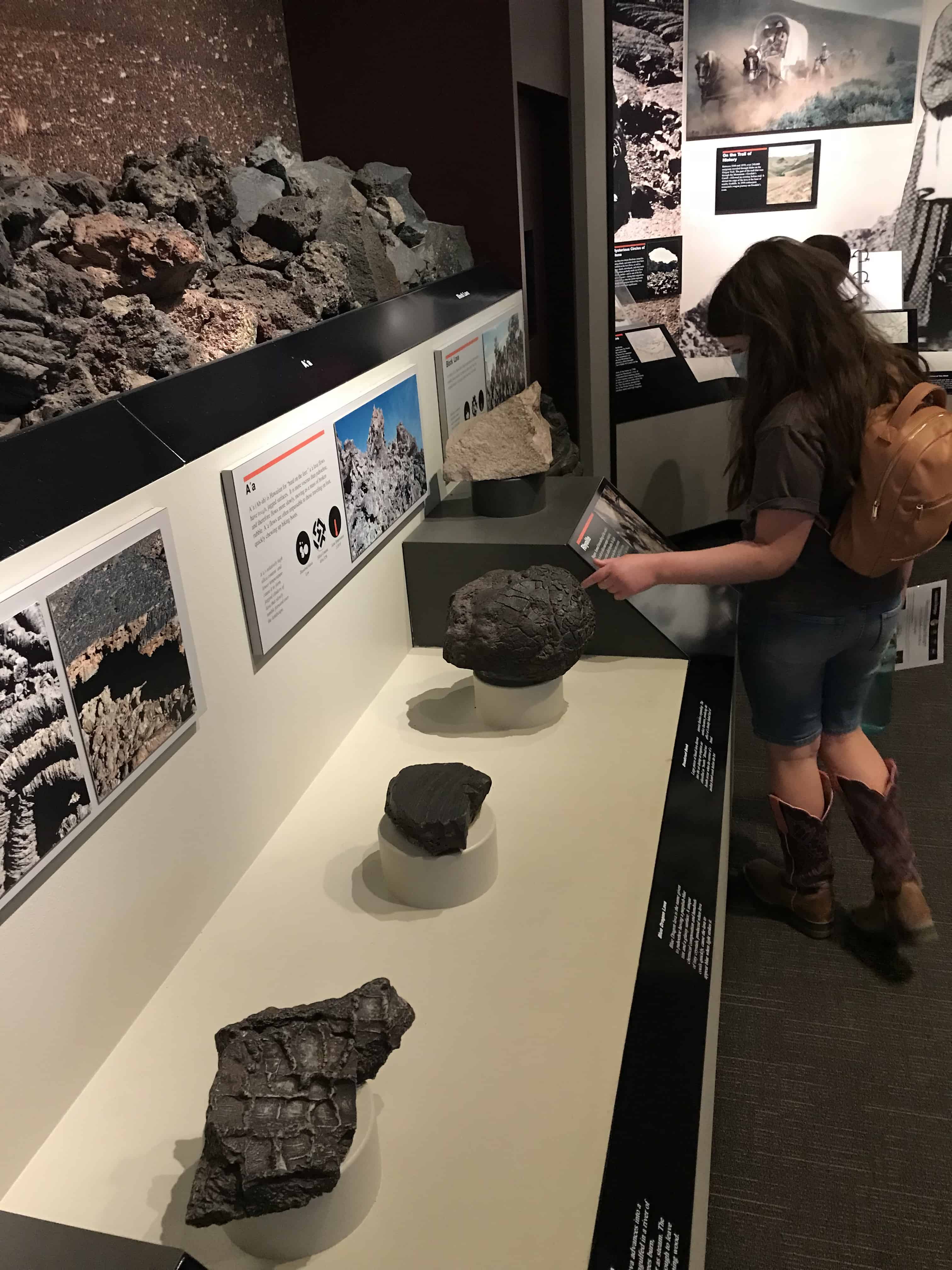 The Visitors Center is a must-see when visiting craters of the moon Idaho with kids.