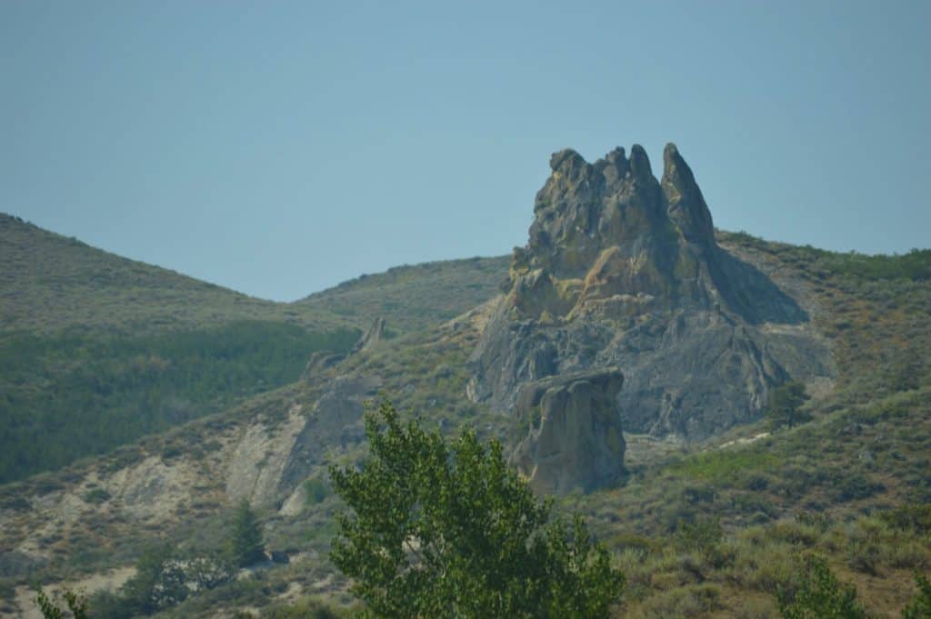 Central Idaho rock formation