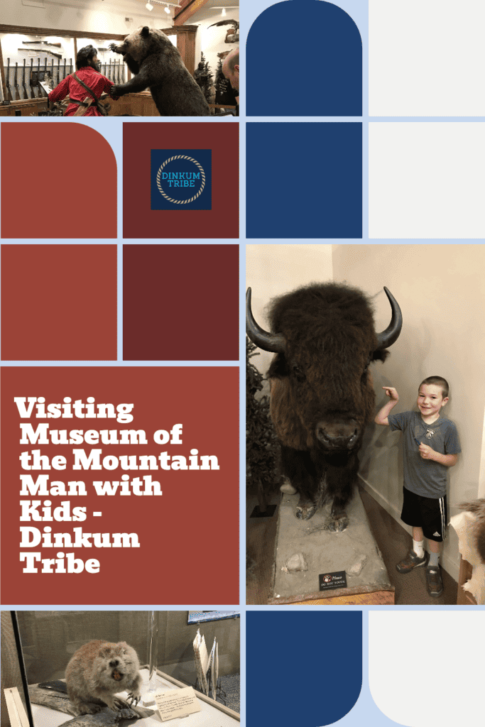 Pinnable image for review of Museum of the Mountain Man with kids