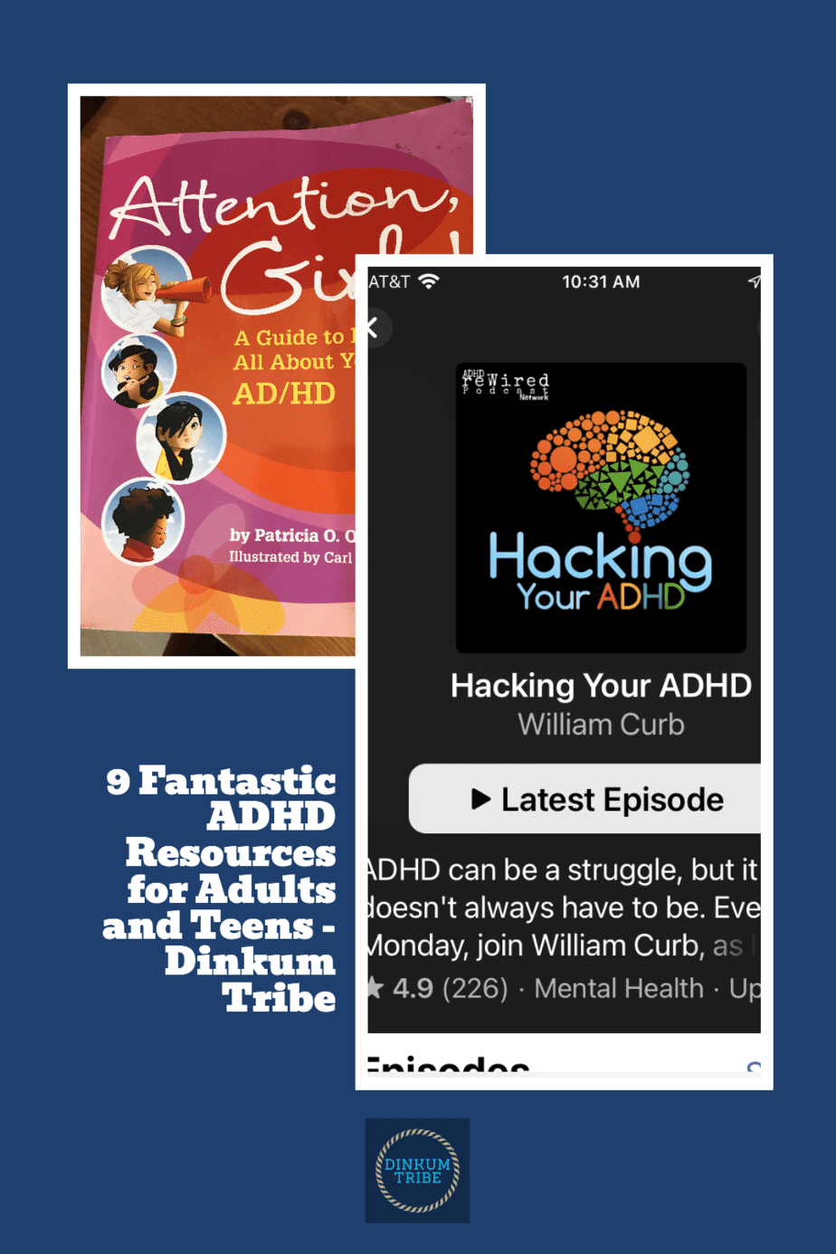 Pinnable collage for ADHD resources