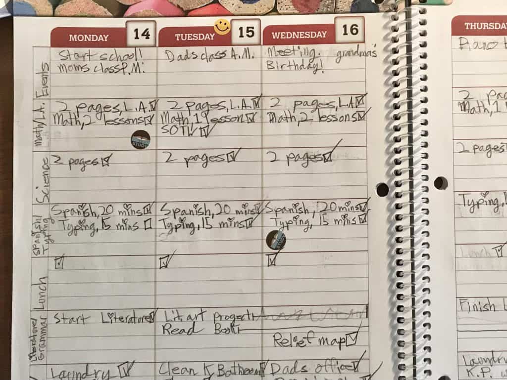 planner pages