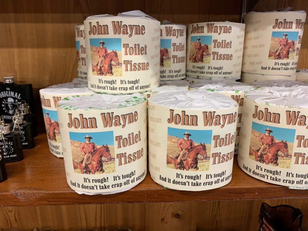 John Wayne Toilet Tissue for sale at Fort Cody Trading Post