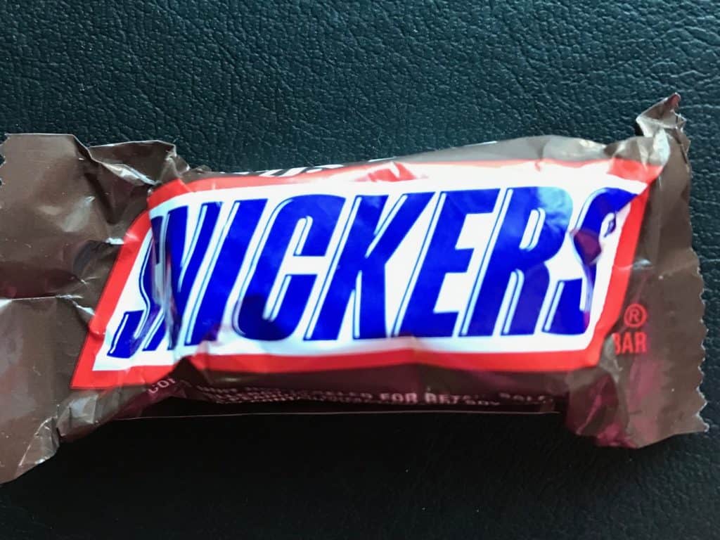 Snickers candy bar