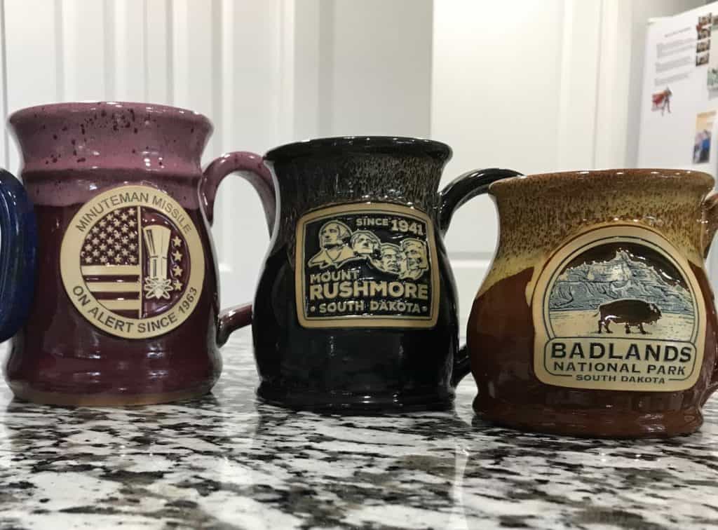 National park souvenir mugs