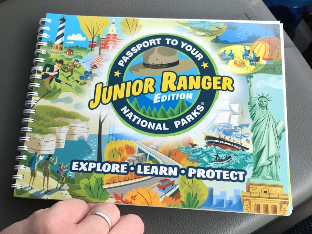Junior Ranger passport book.