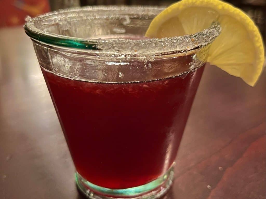 Marionberry lemon drop martini