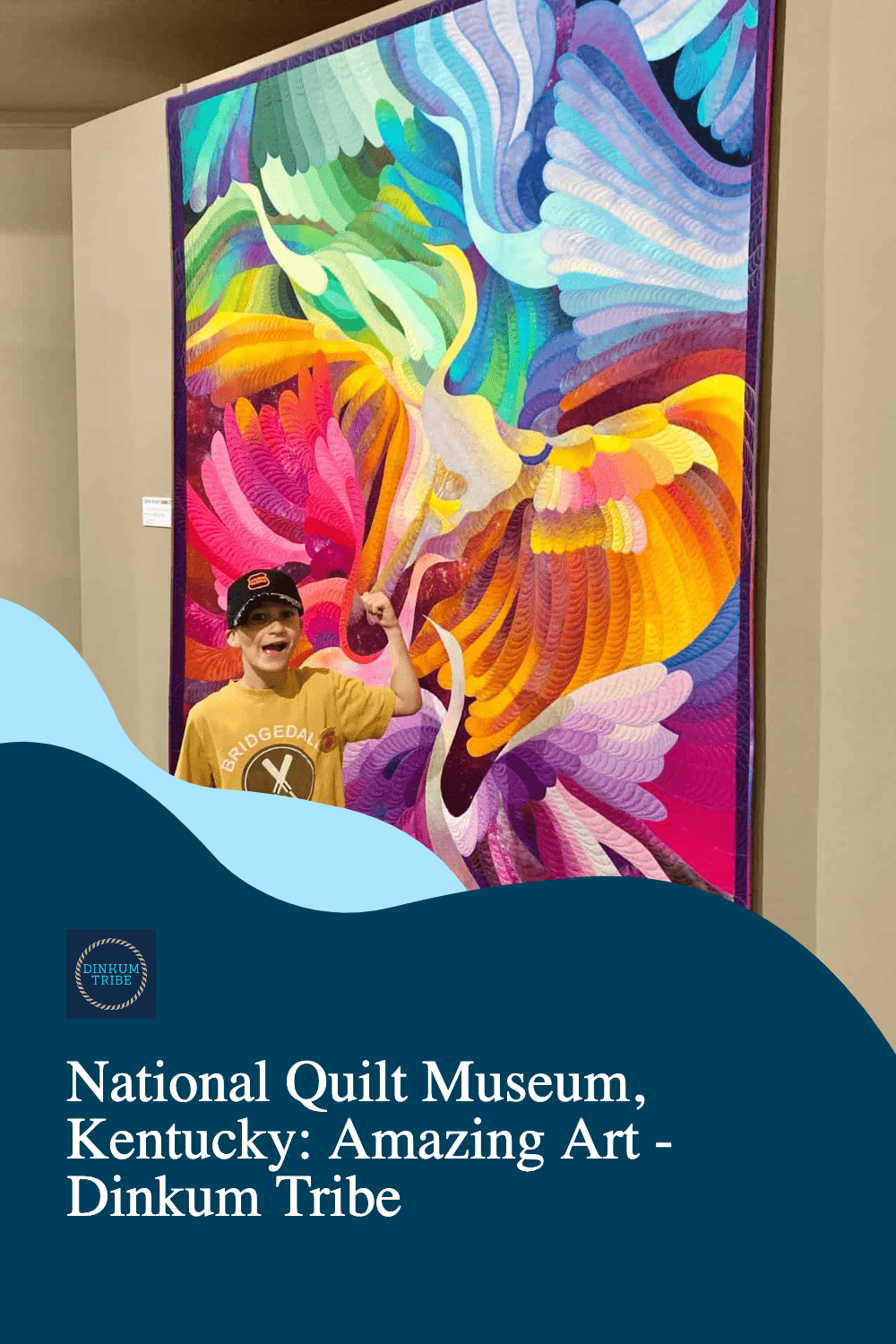 pinnable image of quilt from national quilt museum