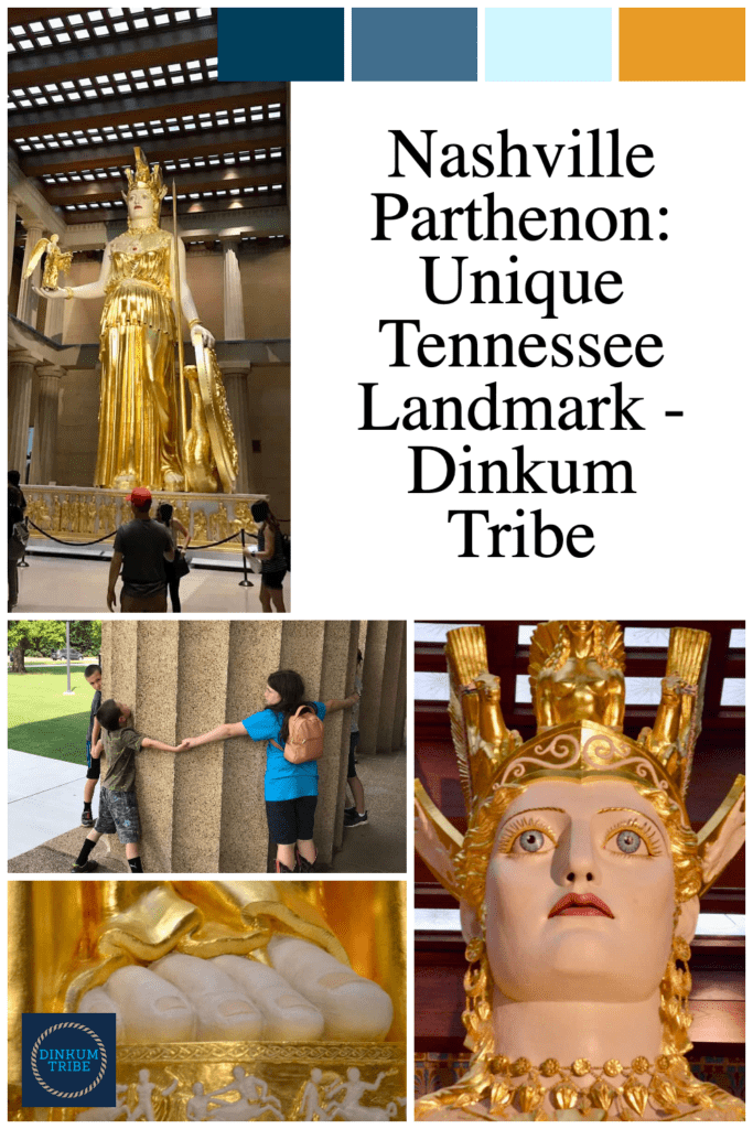 Collage of images from the Nashville Parthenon.