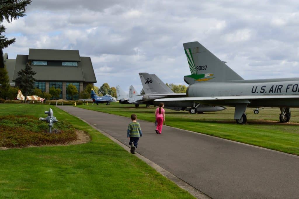 Outside grounds at Evergreen Aviation and Space Museum, McMinnville, Oregon.