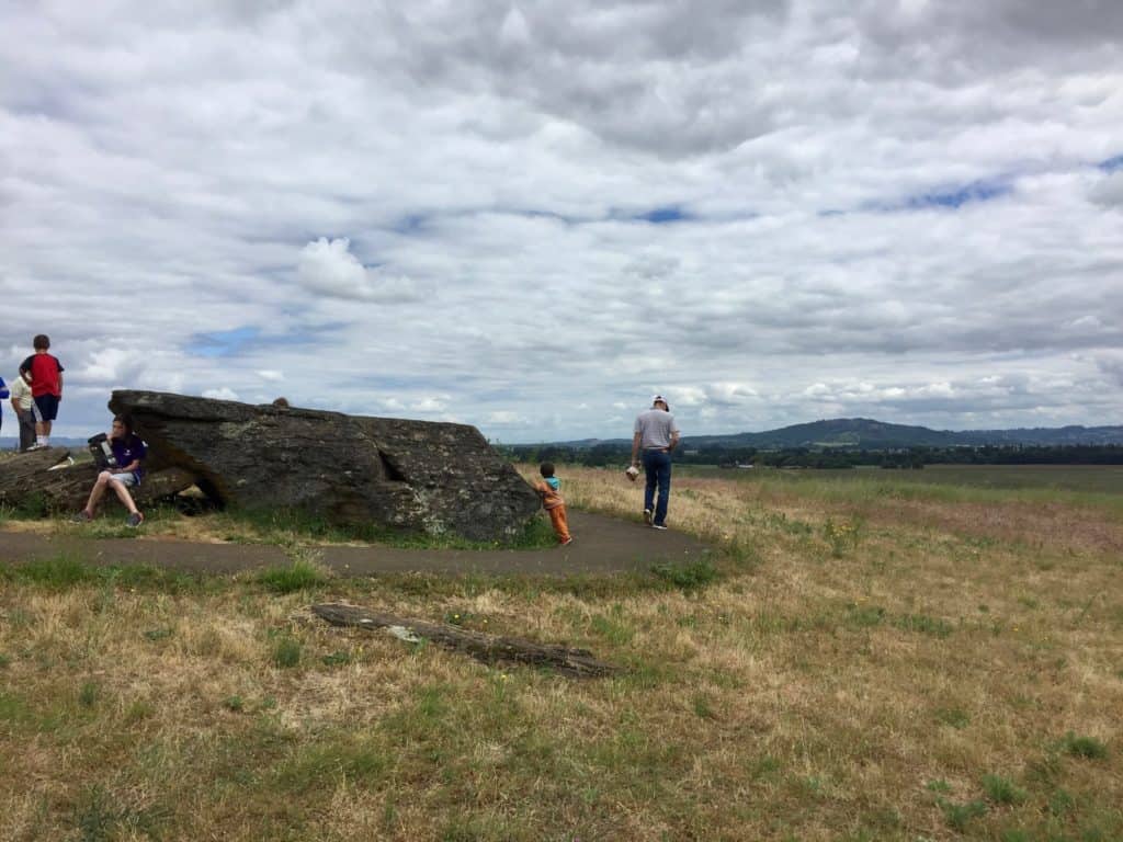 Erratic Rock Natural Site. Great spot for a picnic - family activities near McMinnville, Oregon.