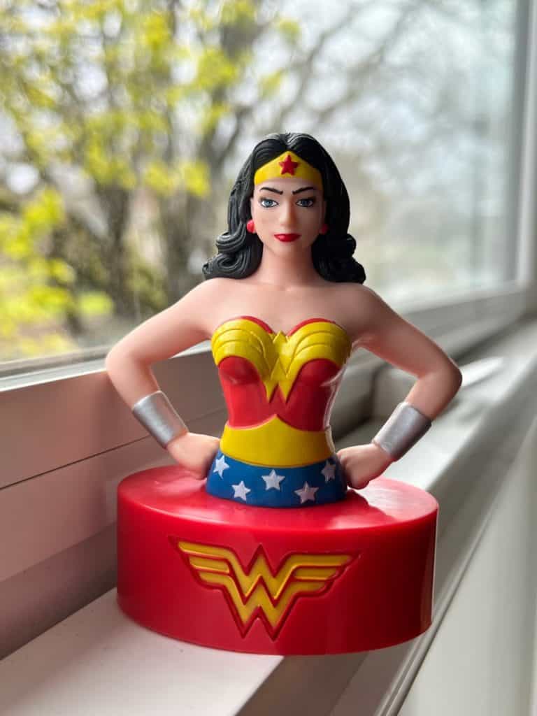 Wonder Woman toy. ADHD executive dysfunction can leave you with tons of energy, then NONE.