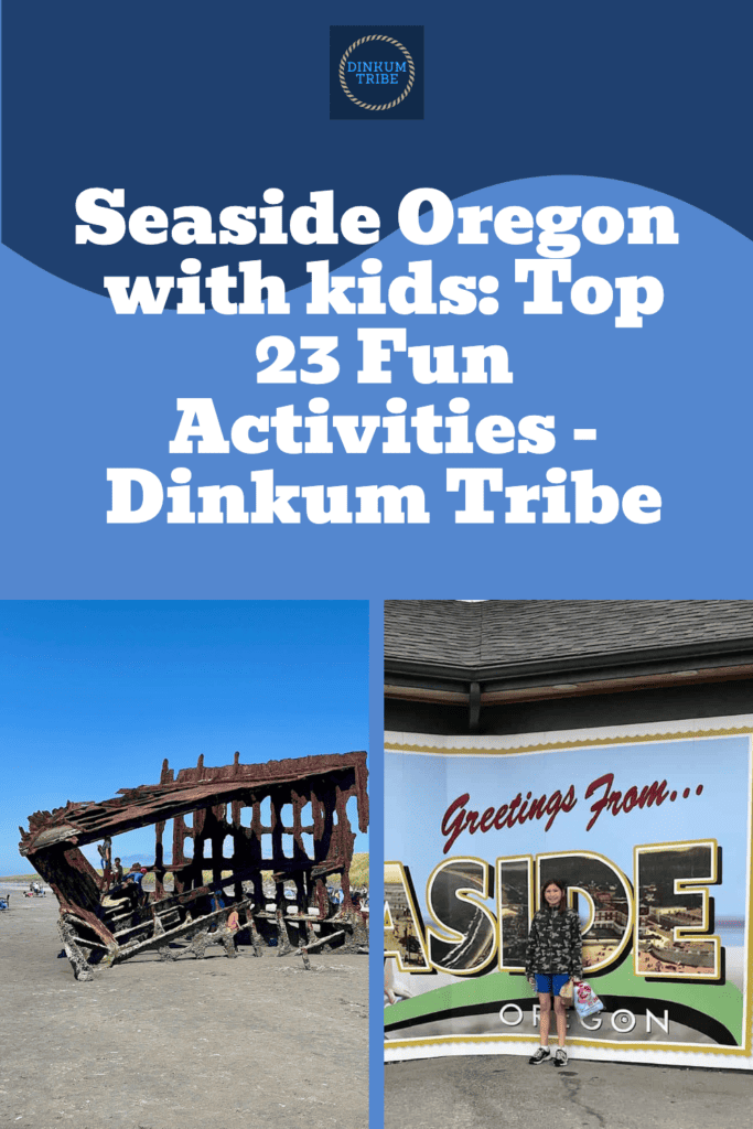 Pinnable Seaside Oregon with kids