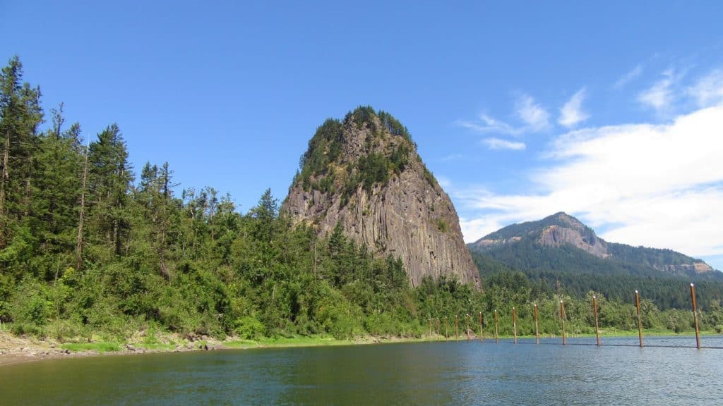 Beacon Rock in the Columbia River Gorge, part of the Ice Age Floods NGT. Read on for more Oregon National Parks and NPS-administered sites.