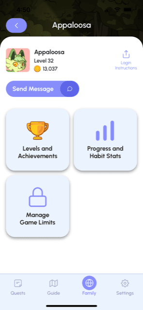 Progress summary for child. Joon app review.