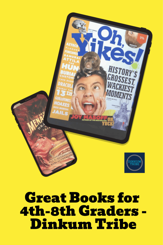 Pinnable image for Great books for 4th-8th graders