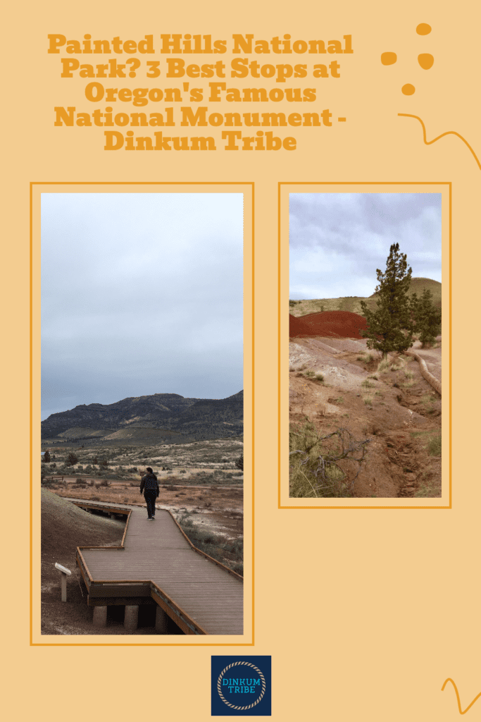 Collage of Painted Hills National Park images.