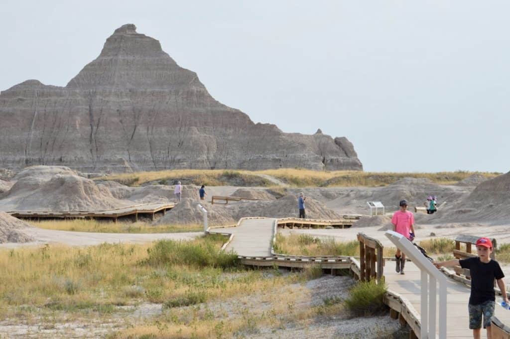 Fossil Exhibit Trail is a great stop while driving through Badlands National Park.