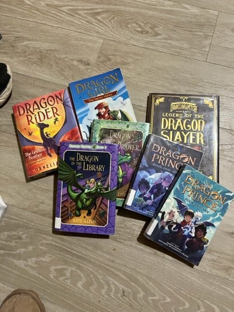 Library books about dragons