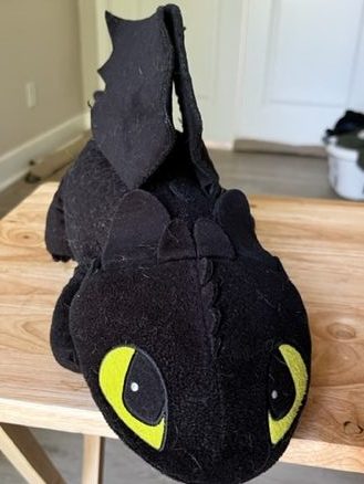 Stuffed toothless dragon. Dragon gifts for her.