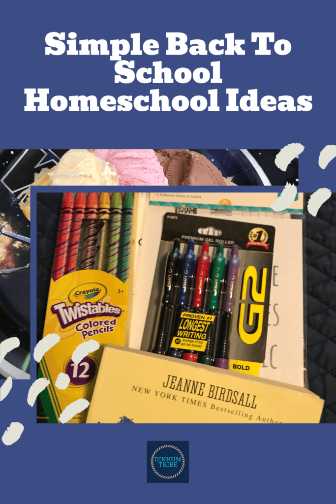 school supplies pin back to school homeschool ideas