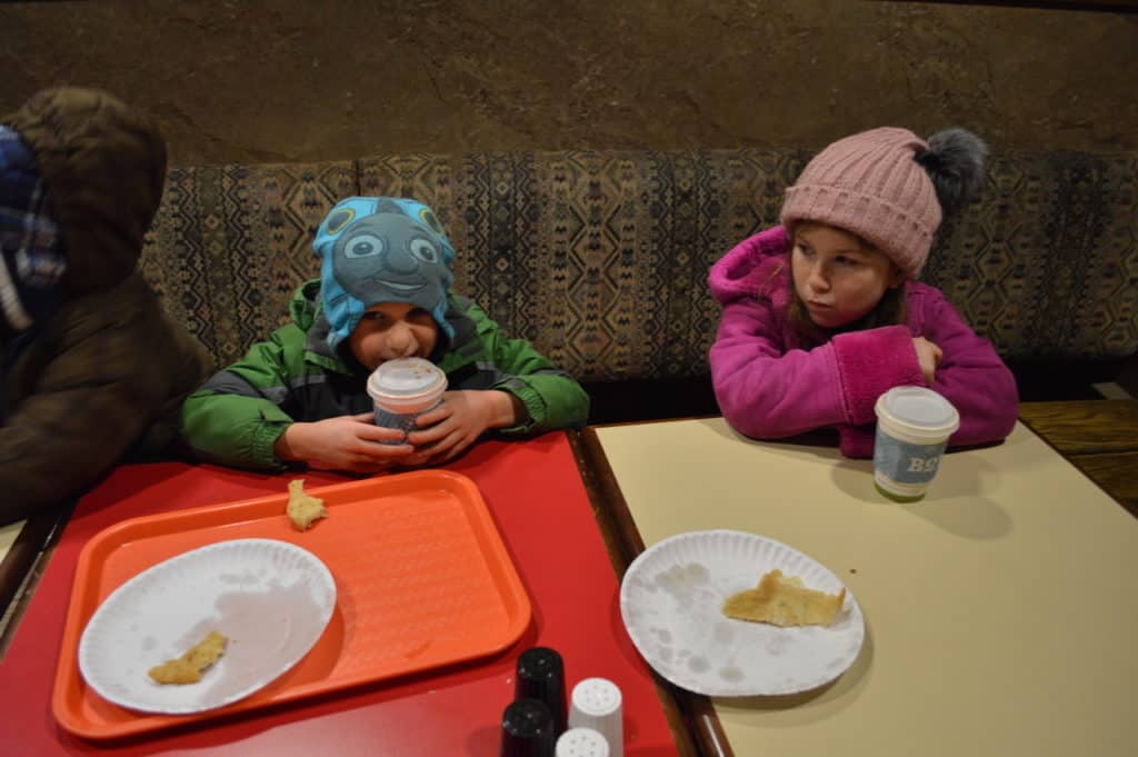 Our young children enjoy Elephant Ears and Hot Cocoa at Zoo Lights. best places to see christmas lights in portland