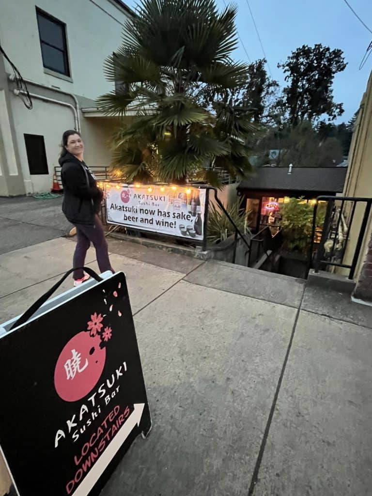 Akatsuki Sushi Bar entrance