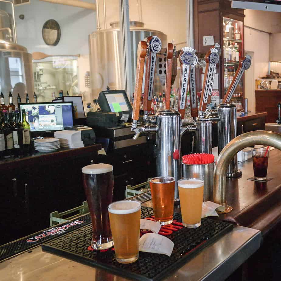 A variety of beers await drinkers at Steelhead Brewing. 