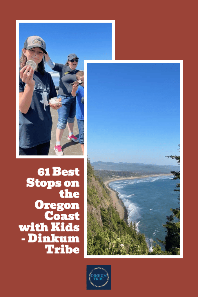 Pinnable collage for best stops on the Oregon Coast