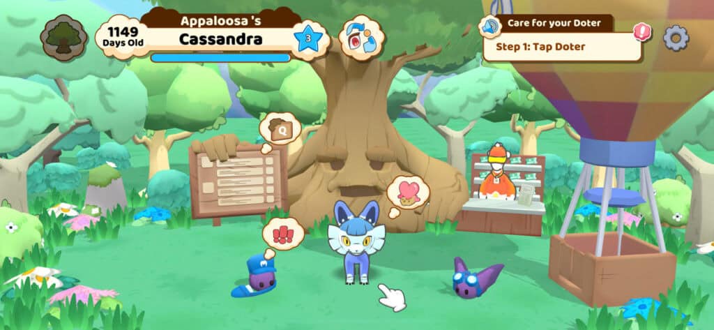 Screenshot of opening screen for Joon play app