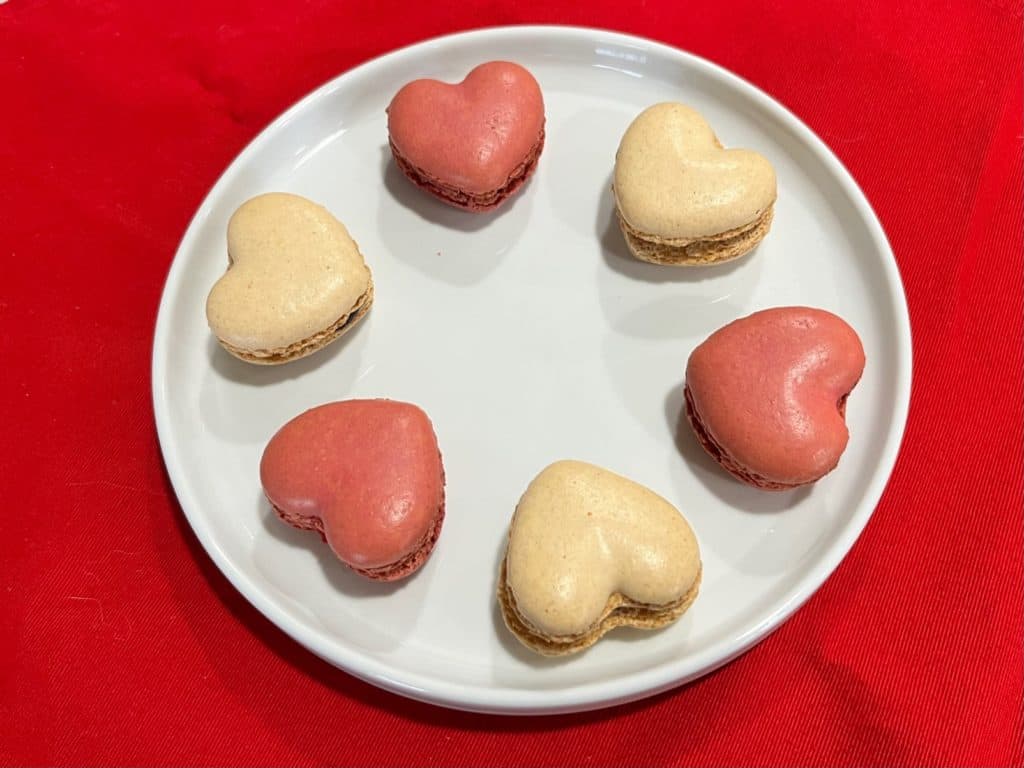 Heart shaped Macarons.