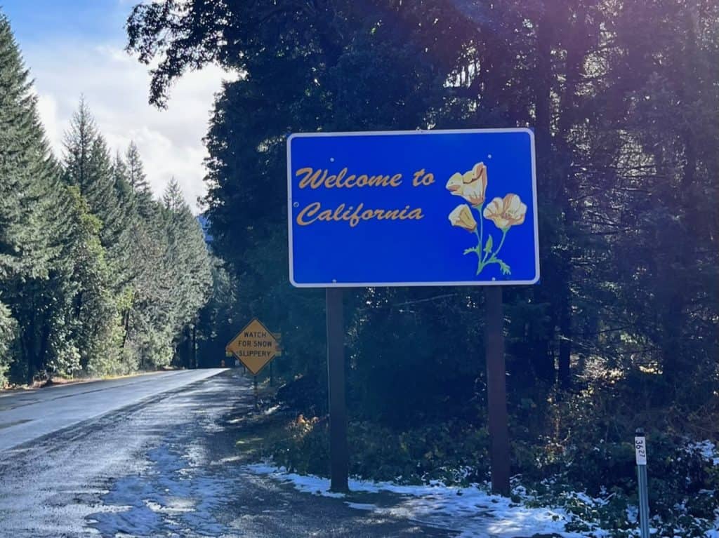 Welcome to California state road sign.   Our story of going No contact with toxic family.