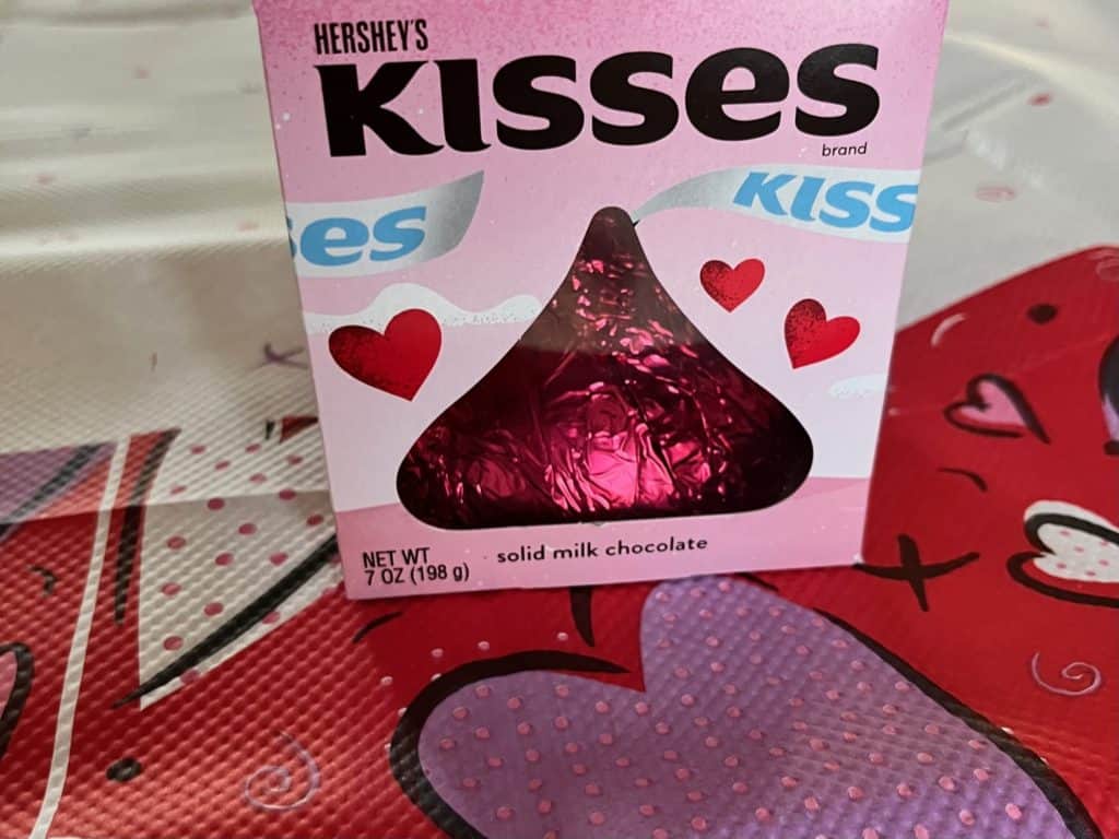 Giant Hershey's kiss for Valentine's Day.