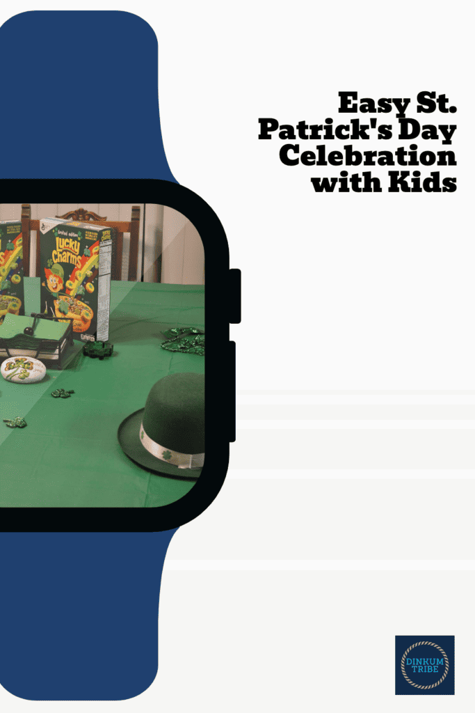 Pinnable image for Easy St. Patrick's Day Celebration with kids