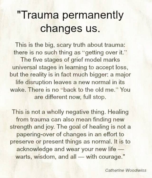 Quote about trauma.