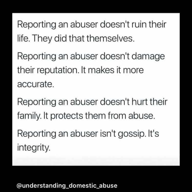 Reporting an abuser