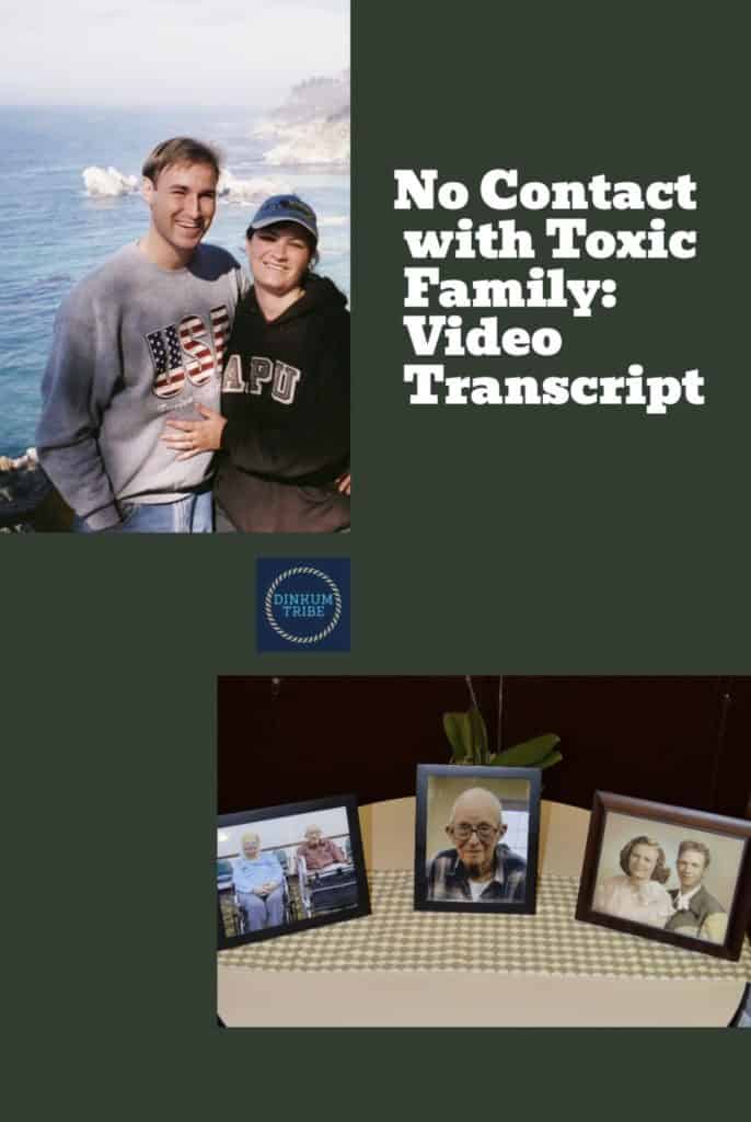 Pinnable collage no contact with toxic family.