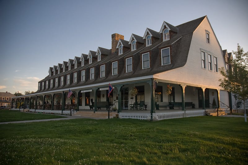 The historic Sheridan Inn in Sheridan Wyoming.