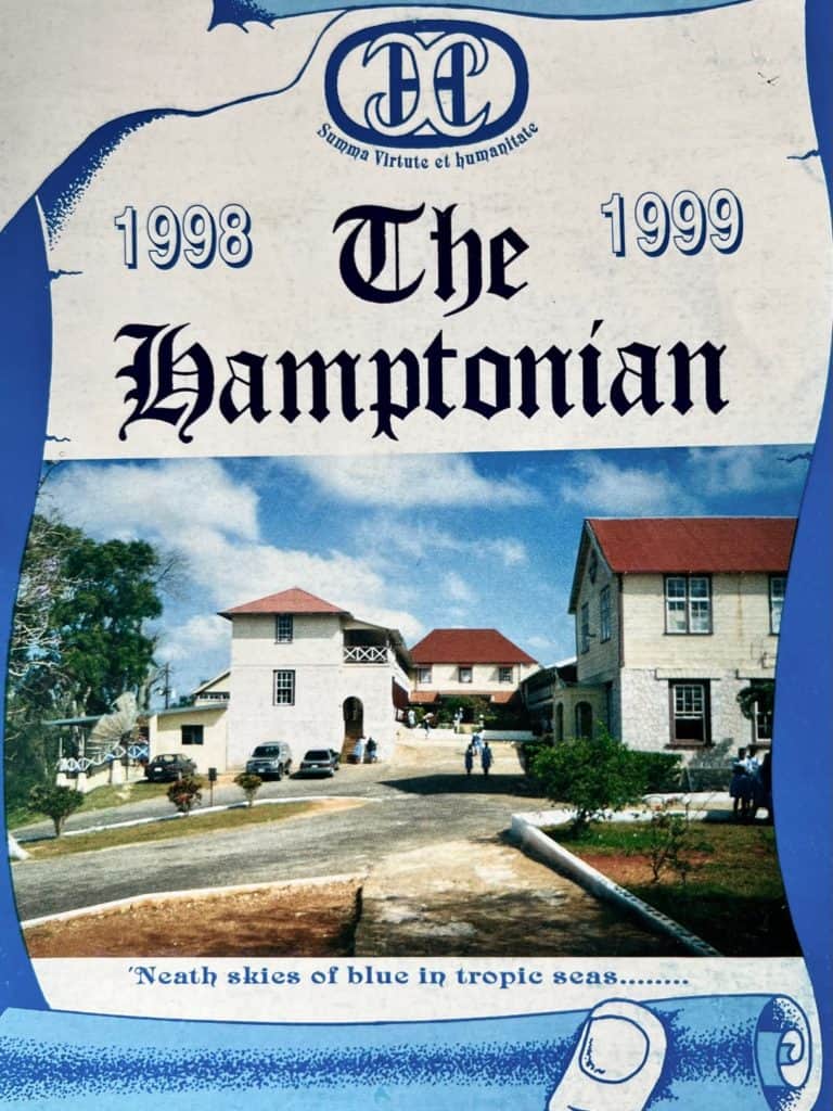 Hamptonian yearbook cover. 