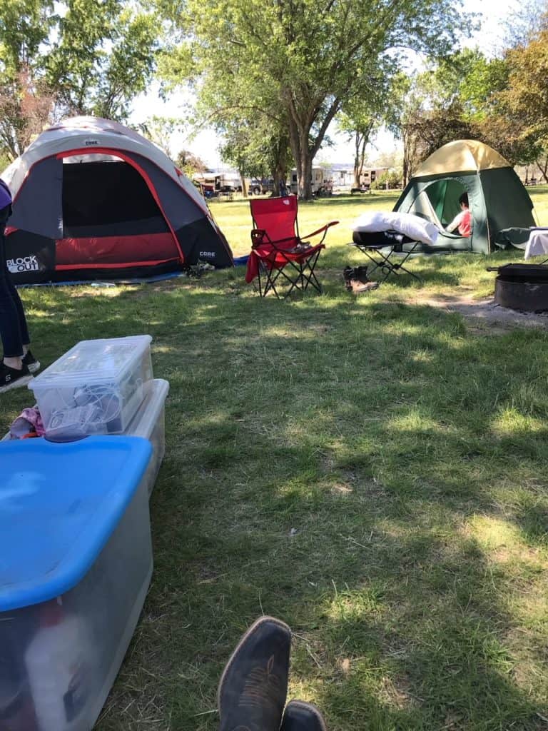 Campsite in Oregon.