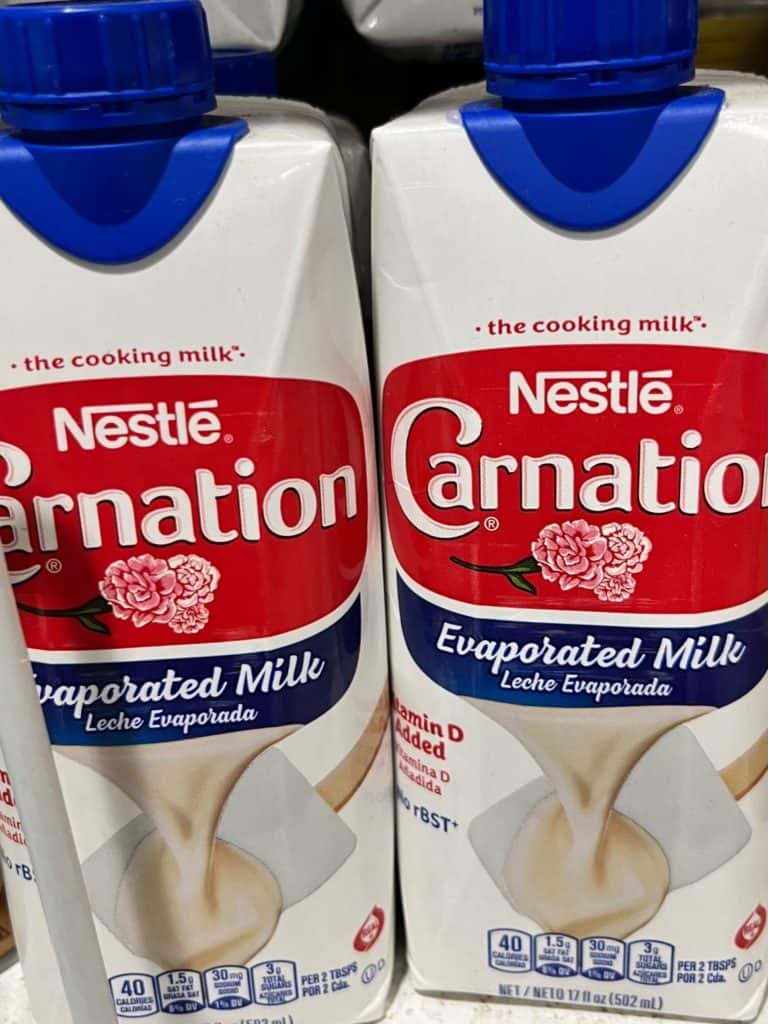 Carnation evaporated milk. best canned foods for camping