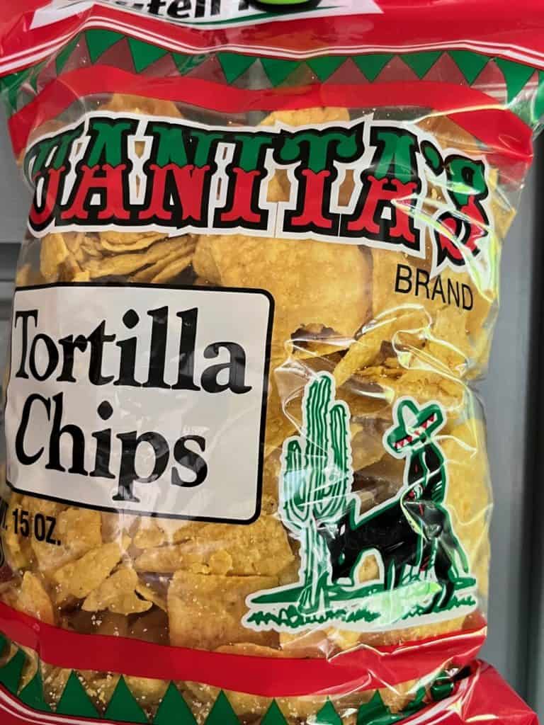 Juanita's tortilla chips. best canned foods for camping