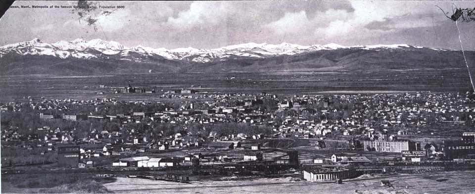 A historic photo shows the City of Bozeman in 1911.
