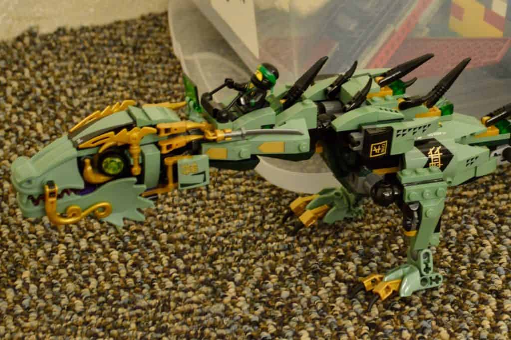 Lego Ninjago green dragon.