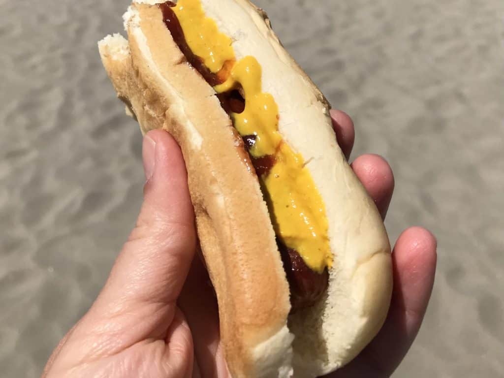 hot dog. Camping lunch ideas.