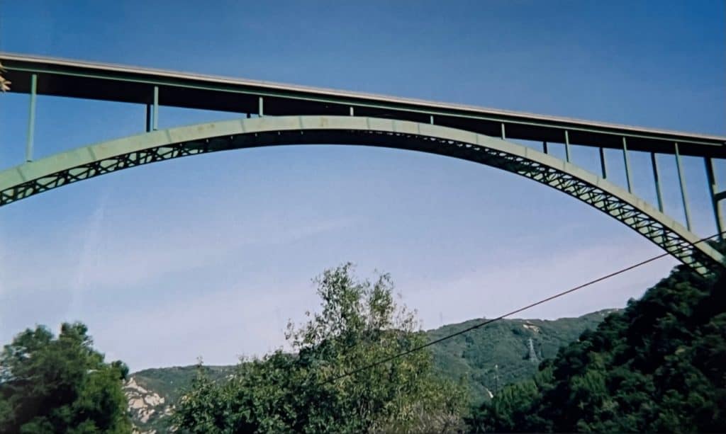 Only a section of Cold Spring Canyon Arch Bridge fits with an old-school, film-camera picture.