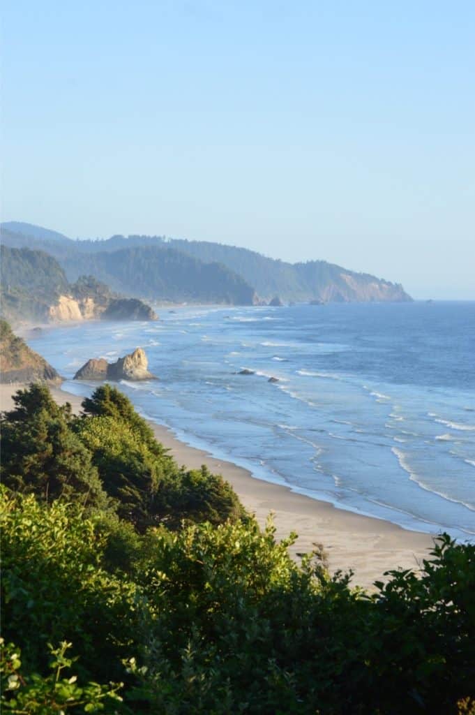 Arcadia Beach, Hug Point, and Cape Falcon on a beautiful July day on the Northern Oregon Coast.
