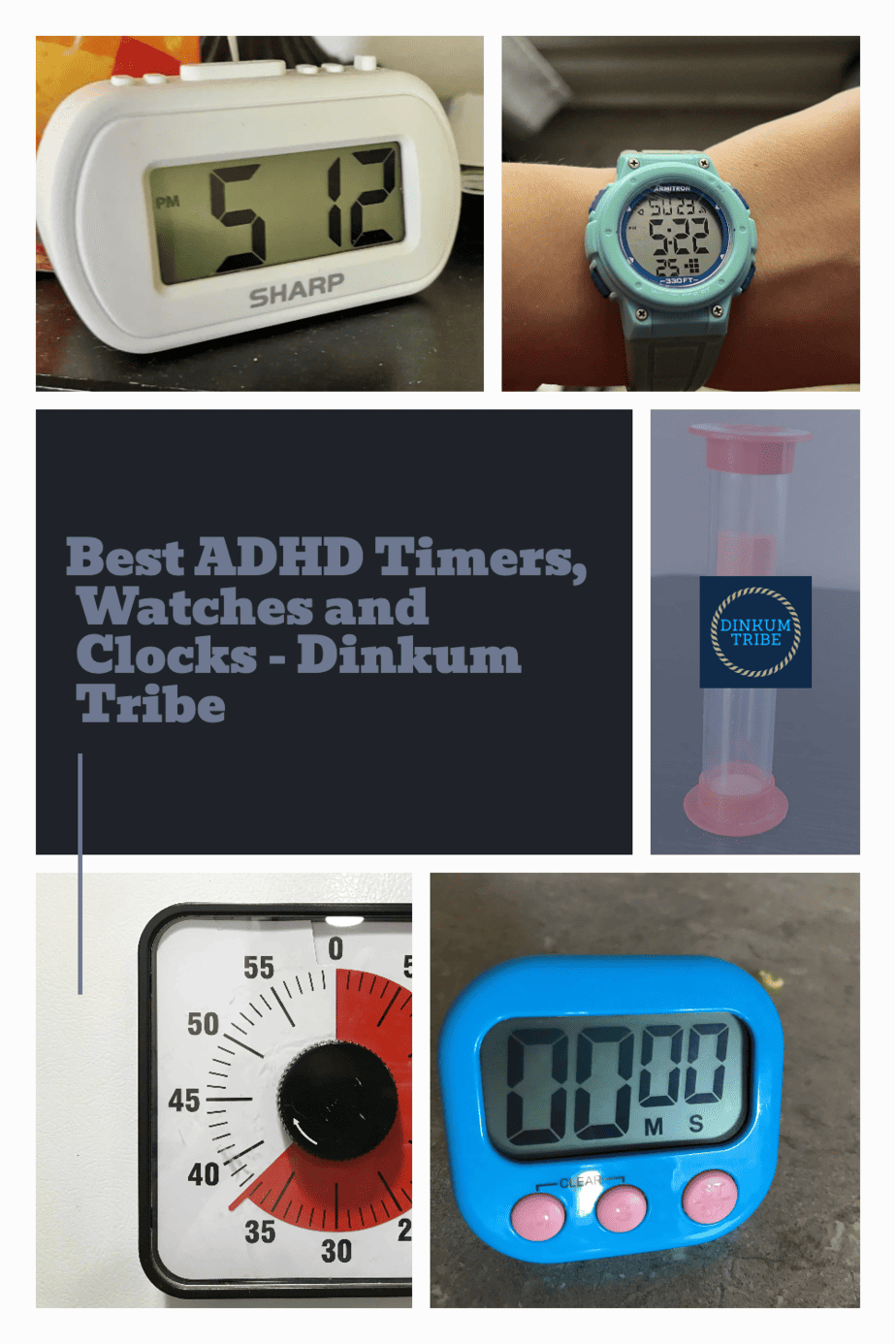 Pinnable ADHD timers collage