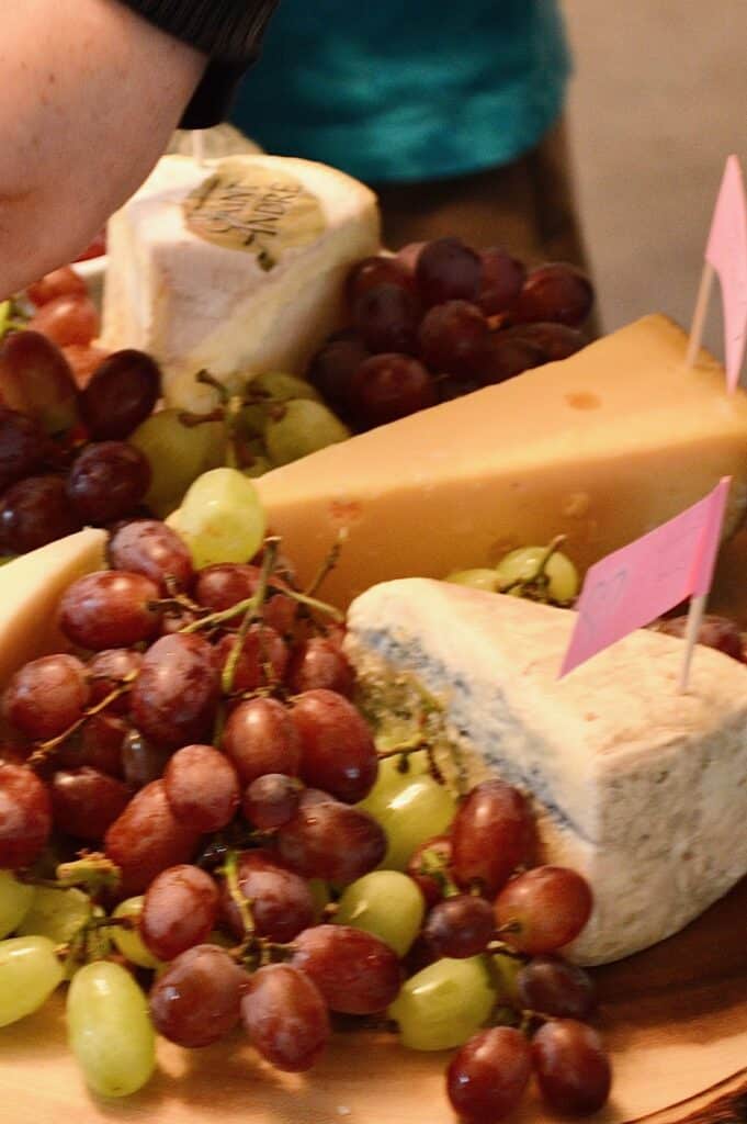 Cheese and fruit platter. The Wedge is a popular Portland area fall festival.