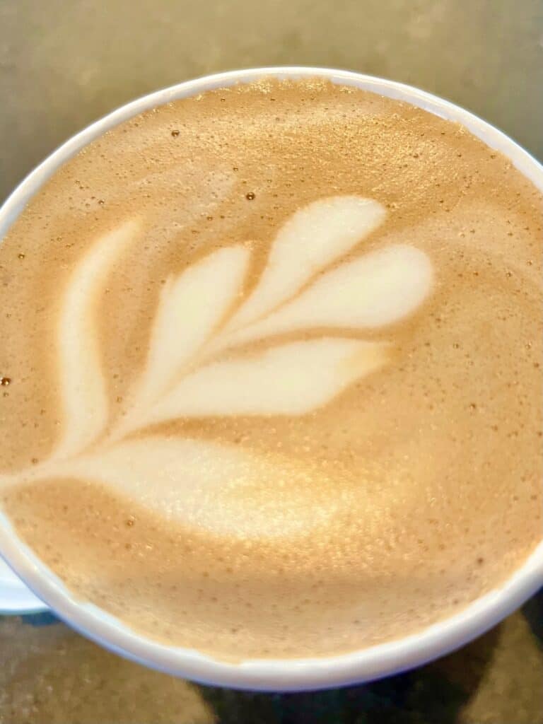 Coffee foam art. 