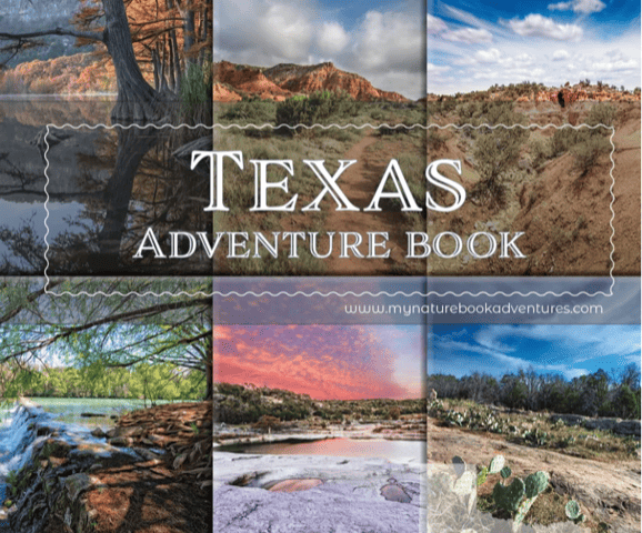 Texas' natural wonders provide the background for the cover of the Texas Adventure Book.